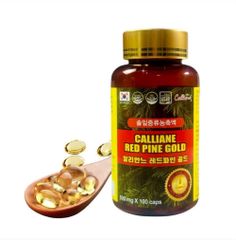 Tinh Dầu Thông Đỏ Calliane Red Pine Gold 100 Viên - Hỗ Trợ Giảm Mỡ Máu, Cholesterol, Và Cải Thiện Tuần Hoàn Máu