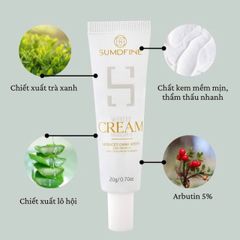 Kem Nám Sumdfine White Cream - Chống Nám Tàn Nhang Arbutin 5% 20g, Sáng Da Hàn Quốc, Dưỡng Ẩm Tốt, Phù Hợp Mọi Loại Da