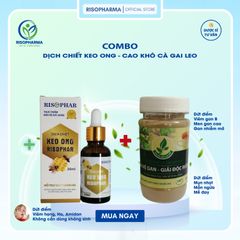 Dịch Chiết Keo Ong & Cao Khô Cà Gai Leo - Giảm Ho, Đau Họng, Khàn Tiếng, Tăng Sức Đề Kháng, Bảo Vệ Gan, Giải Độc 100% Tự Nhiên