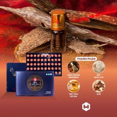 An Cung Trầm Hương Hàn Quốc 50 Viên - Viên Ngọc Bồi Bổ Sức Khỏe, Hỗ Trợ Lưu Thông Khí Huyết, HG Bio Ginseng King