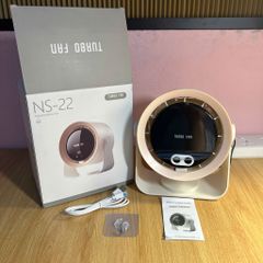 Quạt để bàn TURBO FAN NS-22 - Quạt tích điện 100 tốc độ, xoay 90 độ, màn hình LED - Kiểu dáng Khaki hiện đại, tiện ích cho nhà và văn phòng.