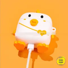Vỏ Bọc Silicon Hộp Sạc AirPods 1 2 Pro - Thiết Kế Vịt Baby Dễ Thương, Phụ Kiện Tai Nghe Hàng Đẹp Chính Hãng