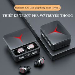 Tai nghe Bluetooth 5.3 M90 Pro TWS cảm ứng, màn hình LED chống nước, mic đàm thoại, chất lượng âm thanh HIFI, sạc dự phòng tiện lợi
