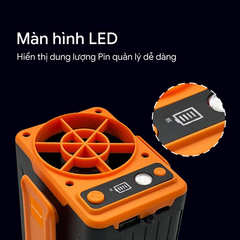Quạt Mini Đeo Thắt Lưng Tirek F13 - Quạt Tích Điện 10.000mAh, Thiết Kế Đeo Cổ Tiện Lợi, 4 Cấp Độ Gió Mạnh Mẽ, Thời Gian Sử Dụng Dài Hạn