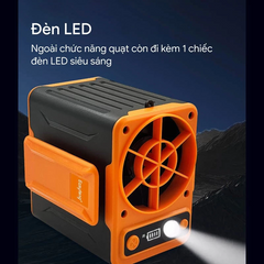 Quạt Mini Đeo Thắt Lưng Tirek F13 - Quạt Tích Điện 10.000mAh, Thiết Kế Đeo Cổ Tiện Lợi, 4 Cấp Độ Gió Mạnh Mẽ, Thời Gian Sử Dụng Dài Hạn