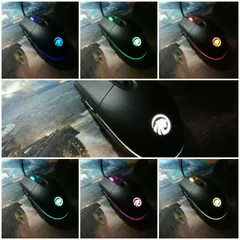 Chuột Chơi Game F102 RGB 3500DPI Fmouse - Thiết Kế Ergonomic Đen Trắng, Dễ Dàng Tùy Chỉnh, Chất Lượng Cao