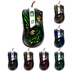 Chuột Chơi Game Có Dây A905 LED RGB - Độ Nhạy 2400 DPI, Thiết Kế Ergonomics, Chất Liệu Bền Bỉ Cho Máy Tính Laptop