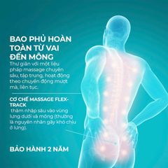 Đệm Massage Lưng Toàn Thân HoMedics MCS-512H - Công Nghệ Flextrack, Massage Shiatsu Tùy Chỉnh Với Tính Năng Nhiệt Thư Giãn
