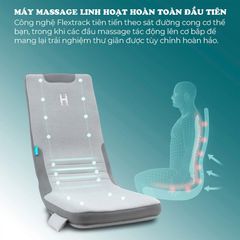 Đệm Massage Lưng Toàn Thân HoMedics MCS-512H - Công Nghệ Flextrack, Massage Shiatsu Tùy Chỉnh Với Tính Năng Nhiệt Thư Giãn