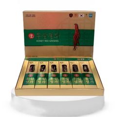 Sâm củ tẩm mật ong Hàn Quốc HG Bio 180g (6 củ) - Tăng cường sức khỏe, hỗ trợ chức năng gan và sinh lý, giúp da trắng sáng tự nhiên
