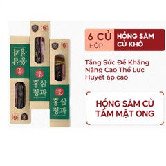 Sâm củ tẩm mật ong Hàn Quốc HG Bio 180g (6 củ) - Tăng cường sức khỏe, hỗ trợ chức năng gan và sinh lý, giúp da trắng sáng tự nhiên