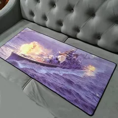 Tấm Lót Bàn Làm Việc Battleship 16 - Kích Cỡ Lớn 90x40cm, Dày 3mm, Di Chuột Dễ Dàng Cho Game Thủ, Chất Liệu Cao Su Bền Bỉ