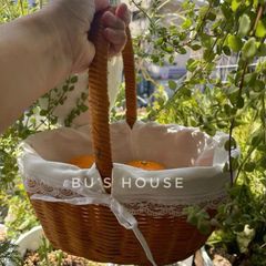 Giỏ Mây Tre Thủ Công Vintage Nhỏ Xinh - Phụ Kiện Chụp Ảnh Dã Ngoại, Decor Tết và Noel, Đựng Đồ Thông Minh
