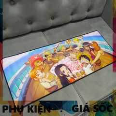 Tấm Lót Chuột One Piece 39 - Kích Cỡ Lớn 80x30cm, Chất Liệu Cao Su, Chống Nước, Chống Trầy, Phù Hợp Cho Game Thủ