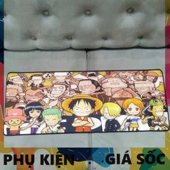Tấm Lót Bàn Làm Việc Hải Tặc One Piece 49 - Kích Cỡ 80x30cm, Chống Nước, Chống Trầy, Dày 3mm, Phụ Kiện Gaming Chính Hãng