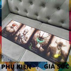 Miếng Lót Chuột Chống Nước 90x30cm [LOL 4 HERO] - Pad Chuột Cỡ Lớn Cao Su, Bề Mặt Nhẵn, Tăng Tính Chính Xác Cho Game Thủ