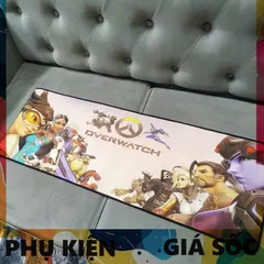 Tấm Lót Chuột Overwatch 10 - Kích Thước Lớn 90x30cm, Dày 3mm, Chống Nước và Chống Trầy, Phụ Kiện Gaming Chất Lượng Cao