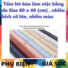 Tấm lót chuột da PU hình chữ nhật 80x40 cm - Bề mặt trơn, chống trượt, hoàn hảo cho game thủ và làm việc hiệu quả