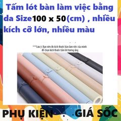 Tấm Lót Bàn Làm Việc Bằng Da 100 x 50 cm - Miếng Lót Chuột Cao Su Trơn, Bền Bỉ, Thích Hợp Cho Game Thủ và Làm Việc