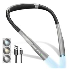 Đèn đọc sách đeo cổ Glocusent Đức dùng tới 80h chỉ 1 lần sạc