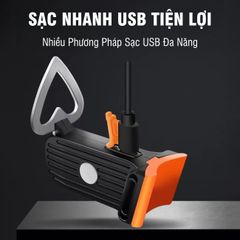 Đèn Hậu Xe Đạp PÊ ĐAN Sạc USB Chống Nước IPX4 4 Chế Độ Sáng LED COB, An Toàn Khi Đạp Xe Ban Đêm
