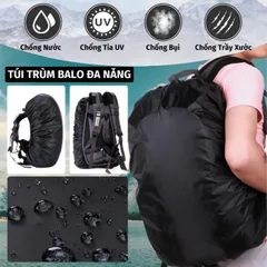 Túi Trùm Balo PÊ ĐAN Chống Nước Chống Bụi Dành Cho Balo 35-45L - Tiện Lợi Du Lịch Ngoài Trời