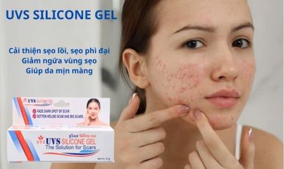 Gel UVS Silicone (Thái Lan) 10gr - Chuyên biệt làm mờ sẹo lồi, sẹo phì đại, tái tạo và dưỡng ẩm cho da mịn màng.