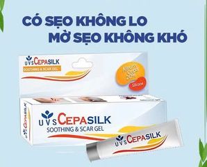 Gel UVS Cepasilk (Thái Lan) - Giảm sẹo hình thành, làm mềm và mờ sẹo lồi, phì đại - 10gr, sản phẩm chăm sóc da an toàn cho mọi loại da