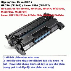 Hộp mực in HP 76A (CF276A) & Canon 057A (CRG057) không có CHIP - Tương thích với máy LaserJet Pro và LBP, in siêu nét, tiết kiệm chi phí