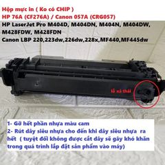 Hộp mực in HP 76A (CF276A) & Canon 057A (CRG057) không có CHIP - Tương thích với máy LaserJet Pro và LBP, in siêu nét, tiết kiệm chi phí