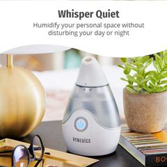 Máy Tạo Ẩm Siêu Âm HoMedics UHE-CM15-SO - Thiết Bị Khử Khuẩn, Yên Tĩnh, Dễ Dàng Di Chuyển, Hoạt Động 10 Giờ