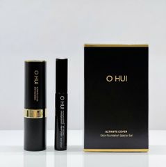Bộ Kem Nền Dạng Thỏi Ohui Ultimate Cover Stick Foundation #01 Milk Beige Kèm Mascara - Che Khuyết Điểm Tối Ưu, Lớp Nền Mịn Màng