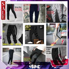 Quần Thể Thao Jogger Nam Nữ Thời Trang - Chất Liệu Dày Dặn, Dễ Phối Đồ, Phong Cách Hiện Đại - Size Cho Người 40-86kg