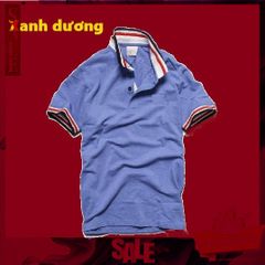 Áo phông Polo Nam Nữ Q26 Xanh Dương - Chất vải cá sấu thun cotton mát, Cổ viền kẻ độc đáo, Dành cho đi học, đi chơi, đi làm