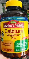 Viên uống bổ sung Calci - Magne - ZinC Nature Made 300v ( date 7/2027)