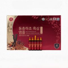 Tinh Chất Hắc Sâm Đông Trùng Hạ Thảo GinsengKing Hàn Quốc 30 Ống - Tăng Cường Sức Khỏe, Sinh Lý, Giảm Căng Thẳng, Làm Sáng Da