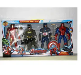 Bộ Đồ Chơi 4 Siêu Nhân Avengers Hero Series Có Đèn Phát Sáng - Quà Tặng Cho Trẻ Em, Phát Triển Kỹ Năng Tưởng Tượng