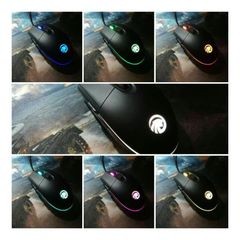Chuột Chơi Game F102 Wired RGB 3500DPI - Thiết Kế Ergonomic, Tùy Chỉnh Phần Mềm, Màu Đen, Đèn LED Nhiều Màu Sắc