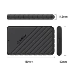 Hộp Đựng Ổ Cứng 2.5 inch ORICO 25PW1-U3 USB 3.0 Đen - HDD Box SATA 3 Ngoài Trời, Hỗ Trợ Windows và Mac OS