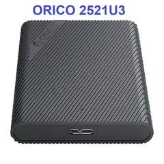 Hộp Đựng Ổ Cứng 2.5 inch ORICO 2521U3 Đen - HDD Box SATA 3, USB 3.0 Tốc Độ 5Gb/s, Hỗ Trợ Windows & MAC OS