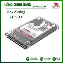 Hộp Đựng Ổ Cứng 2.5 inch ORICO 2139U3 - HDD Box SATA 3 USB 3.0 Chống Rung, Tương Thích Windows và Mac, Thiết Kế Nhỏ Gọn