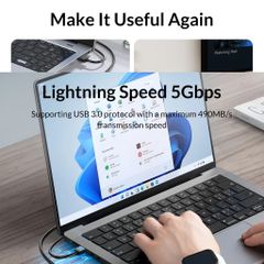 Hộp Đựng Ổ Cứng Di Động 2.5 inch ORICO 2577 Đen - HDD Box SATA 3 USB 3.0, Tương Thích Windows & MAC, Kết Nối Nhanh 5Gb/s