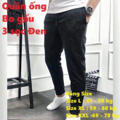 Quần Jogger Thể Thao Unisex 3 Sọc Trắng Đen - Nỉ Poly Tập Gym, Dạo Phố Cho Nam Nữ, Phong Cách Năng Động, Thoải Mái