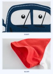 Áo Thun Cộc Tay Cotton 100% cho Bé - Họa Tiết Dễ Thương Khủng Long, Xe Cứu Hỏa, Máy Bay - Thời Trang Năng Động Cho Trẻ Em 3-8 Tuổi