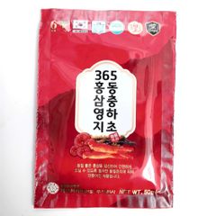 Nước Hồng Sâm Linh Chi Đông Trùng Hạ Thảo 365 - Hỗ Trợ Sức Khỏe, Tăng Đề Kháng, Giảm Stress, 60 Gói x 50ml Hàn Quốc