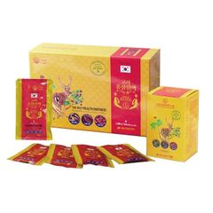 Nước Hồng Sâm Nhung Hươu Daedong Hàn Quốc - Hộp 30 Gói x 70ml, Tăng Cường Sức Khỏe, Làm Đẹp Da, Giảm Mệt Mỏi