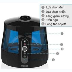 Máy Tạo Ẩm Siêu Âm HoMedics UHE-WM70A - Khử Khuẩn, Chế Độ Nóng/Lạnh, 65 Giờ Chạy Liên Tục, Dung Tích 5L, Phun Sương Siêu Sạch