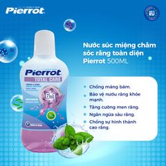 Nước Súc Miệng Pierrot 500ML - Chăm Sóc Răng Toàn Diện, Chống Mảng Bám, Bảo Vệ Nướu, Hơi Thở Thơm Mát, Xuất Xứ Tây Ban Nha
