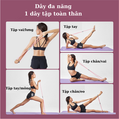Dụng cụ kéo Đàn Hồi Hình Số 8 LINING Hỗ Trợ Tập Toàn Thân Tập Vai Tập Đa Năng Dụng Cụ Tập Gym Yoga