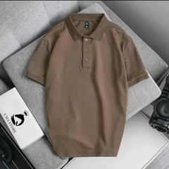 Áo polo trơn cổ bẻ basic unisex chất liệu cá sấu dệt kim co dãn 4 chiều - Thời trang nam phong cách trẻ trung, chất lượng cao cấp